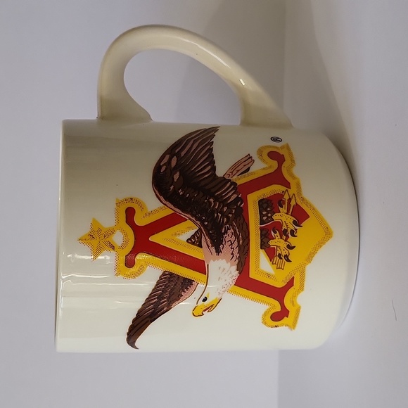 Vintage Ceramic Anheuser Busch Eagle Logo White Coffee Mug 10oz - Picture 6 of 14
